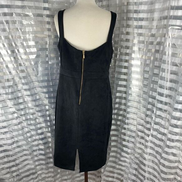 Rebecca B Black Faux Suede Sleeveless Dress - Picture 3 of 6